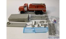 Кит пожарная автоцистерна  АЦ (260), сборная модель автомобиля, краз 260, scale43