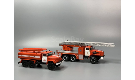 Кит №17 пожарная Ал-30 (4320), сборная модель автомобиля, Урал 4320, scale43
