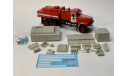 Кит- Краз пожарный  АЦ (255) Дюртюли 124., сборная модель автомобиля, 1:43, 1/43