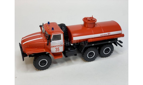Пожарная автоцистерна АЦ-5 (4320), сборная модель автомобиля, 1:43, 1/43