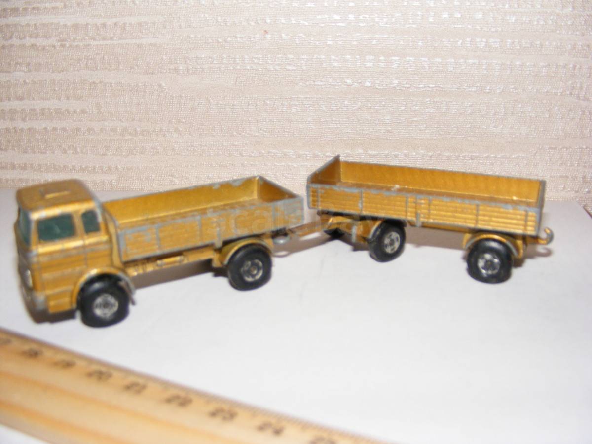 matchbox mercedes truck and trailer