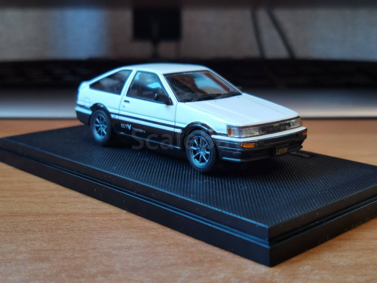 1:43 Hi-Story Toyota Corolla Levin BZ-R AE111 2000 Bleu Métallique 4523231435503