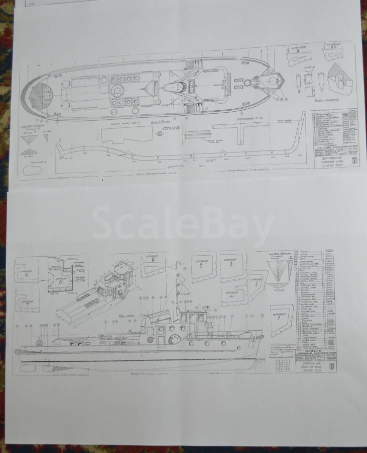 Чертежи модели катера