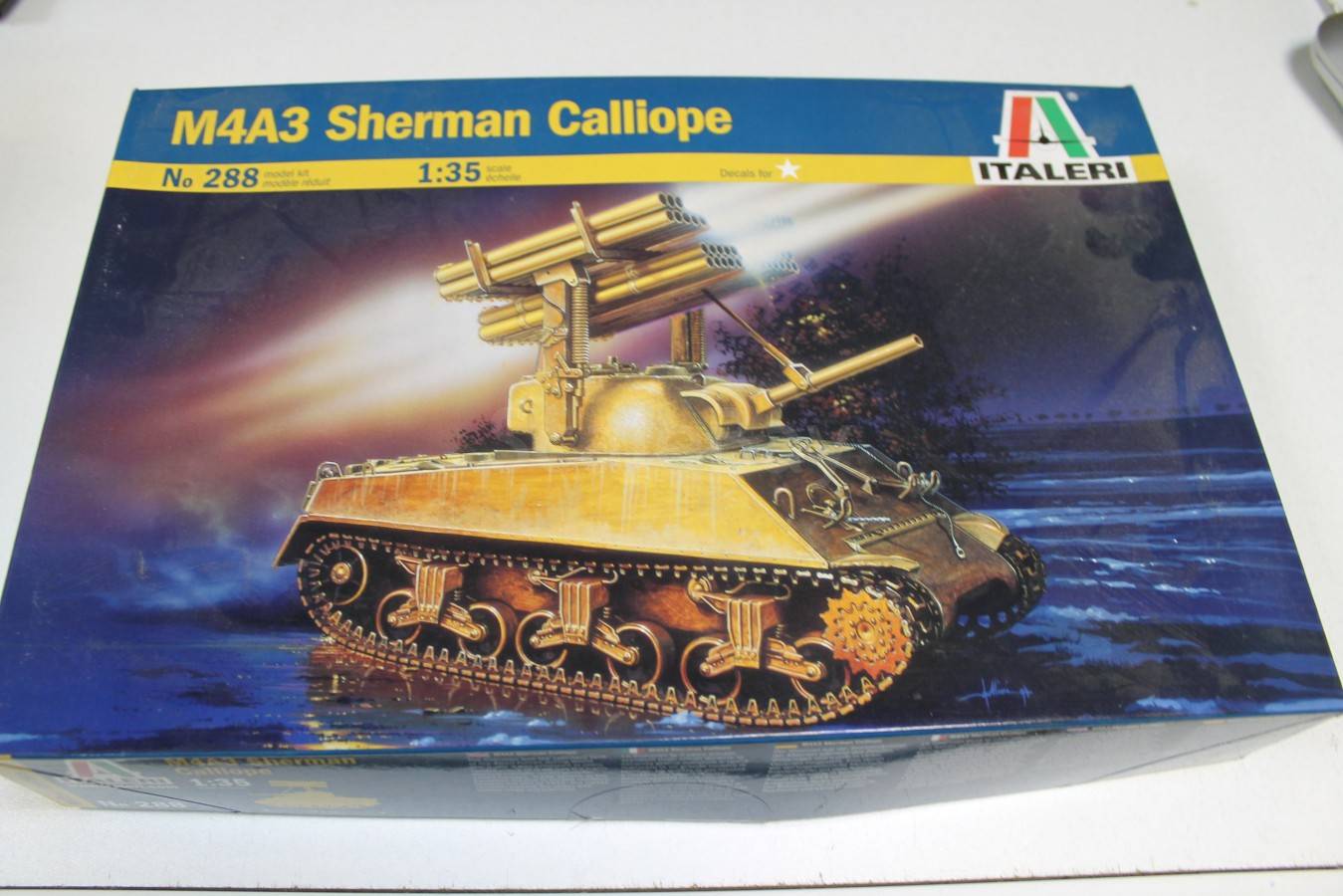 Solido 1/50, char Sherman M4A3 Calliope Lance Fusée, USA WW2, Tbe (12