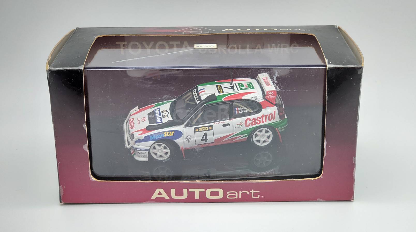 Toyota Corolla WRC 3ème Rallye Monte Carlo 1999 Didier Auriol 1/43 Skid 99036 - Collection