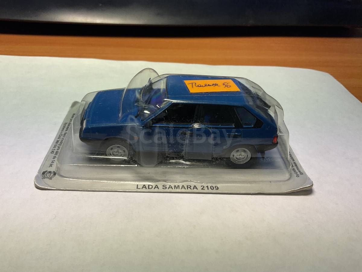 ВАЗ 2109 Самара, Kultowe Auta 56, синий | Аукцион масштабных и сборных ...