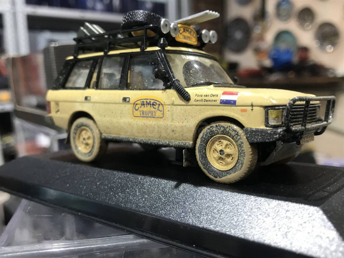 Range Rover Camel Trophy IXO 1/43 – Modèle Résine, Boîte Scellée