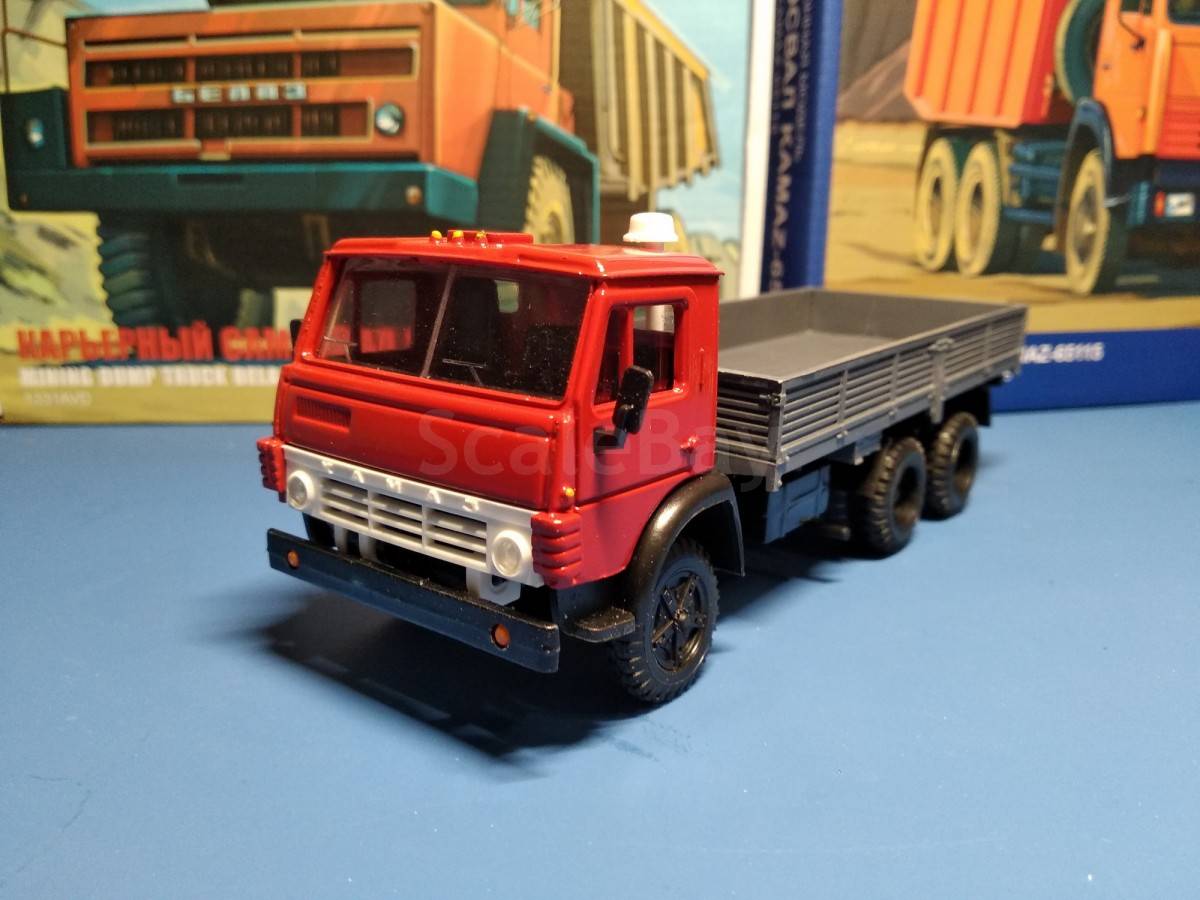 Камаз 5320, серый кузов ’Элекон’ | Аукцион масштабных и сборных моделей