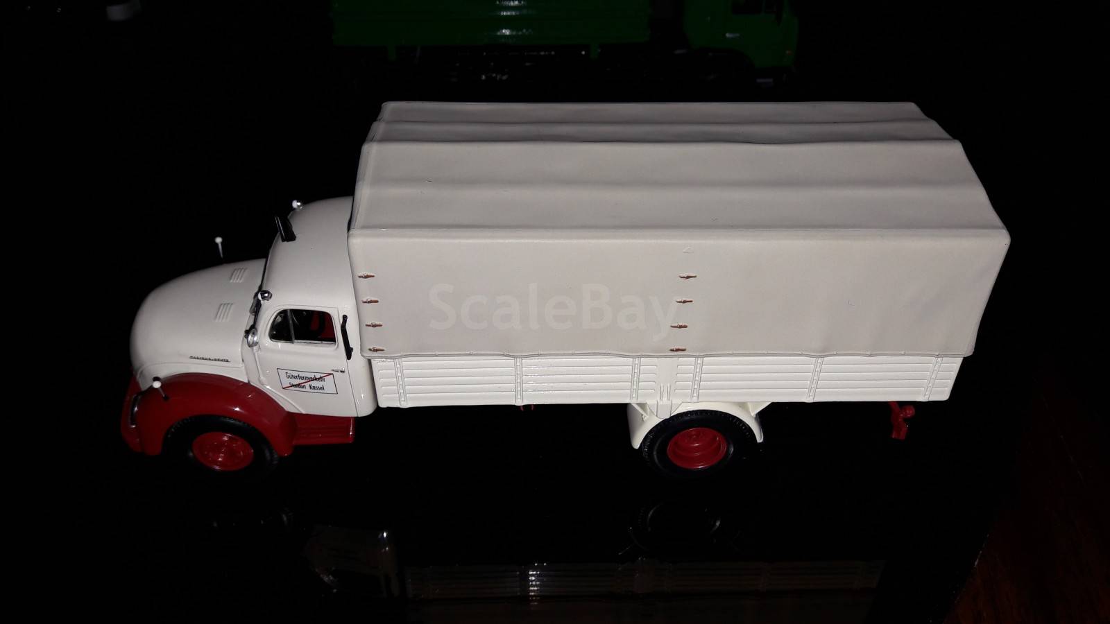 Miniature Minichamps SB - Magirus Deutz S6500 échelle Aérienne - Feuerwehr ULM 1955 - 1/43