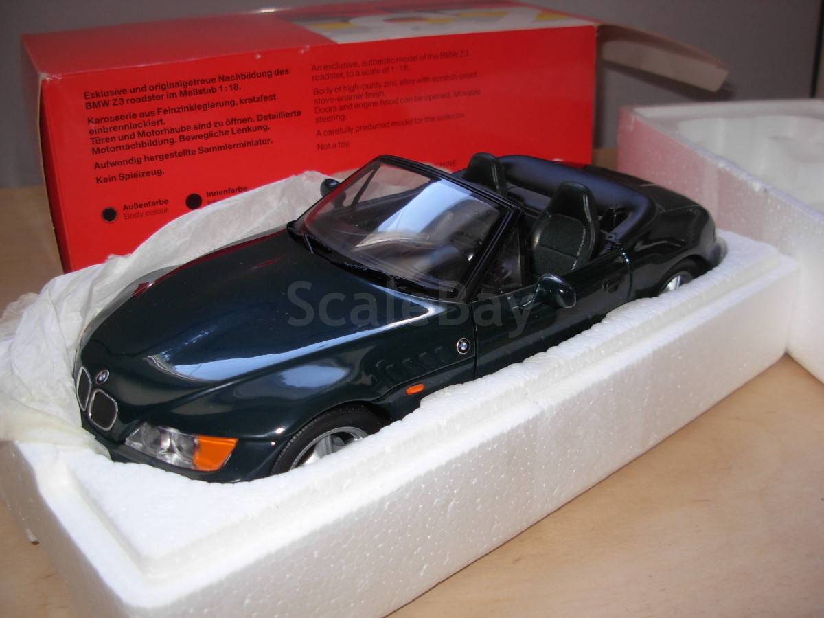1:18 UT Models BMW Z3 Roadster Rot Cabrio nie ausgepackt 