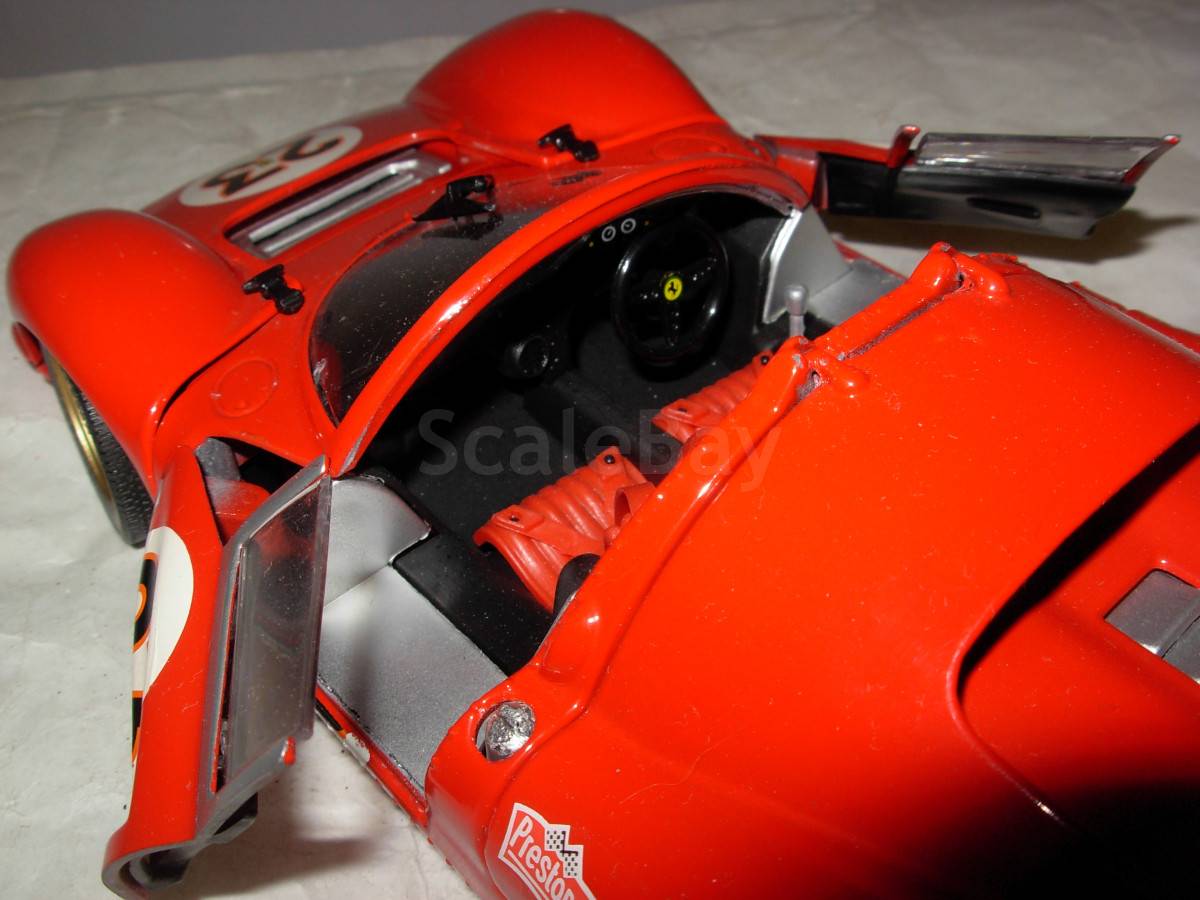 Jouet Evolution 1/18 Ferrari 330 P4 Coupé Street Rouge, Miniature De Collection