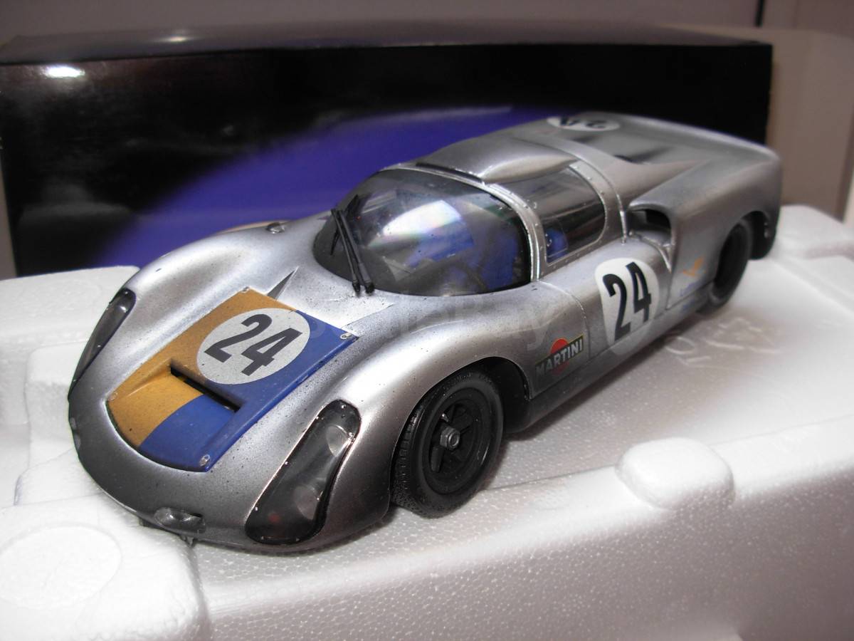 Porsche 910 1967 Noir 1/18 - Exoto Motorbox MTB00064 - Miniature Rare