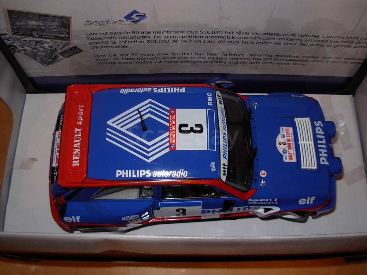 OTTO-MOBILE OT511 Scale 1/18 | RENAULT 5 MAXI TURBO N 3 RALLY TOUR DE