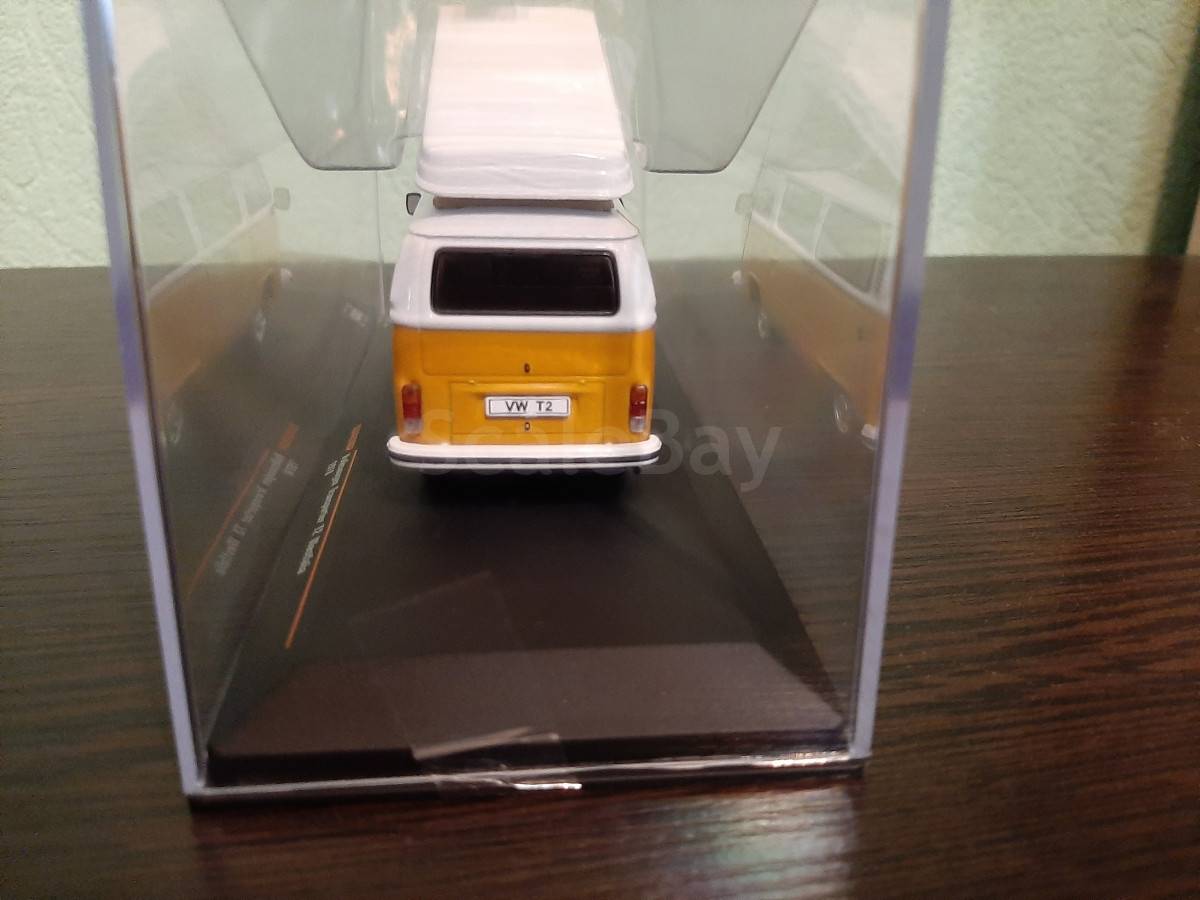 Miniature VW T2 Westfalia 1978 Bleu/blanc – Ixo 1:43 – Collection Auto Stradali
