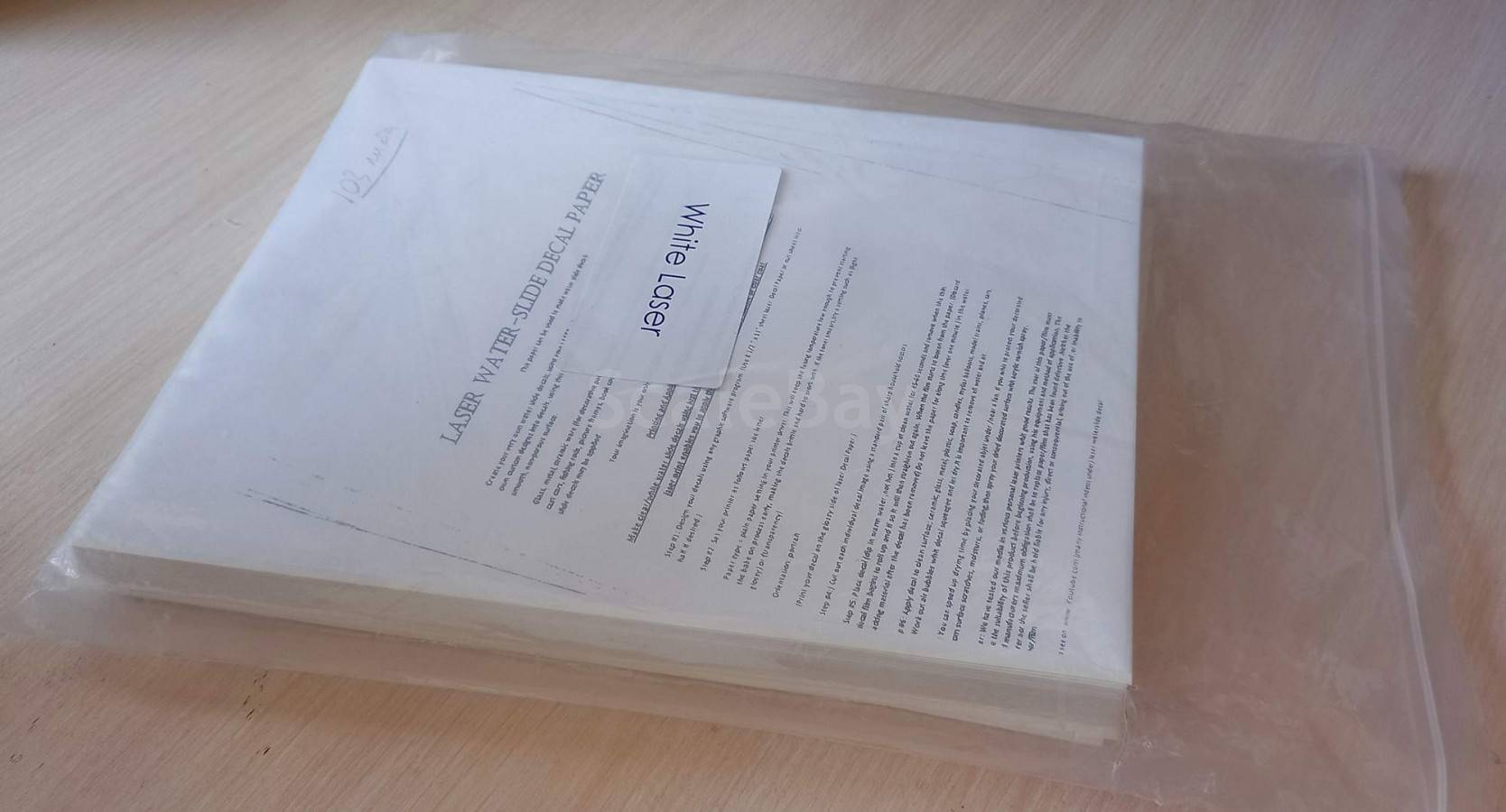 Декаль. Бумага декальная для лазерного принтера -белая. | Аукцион ...