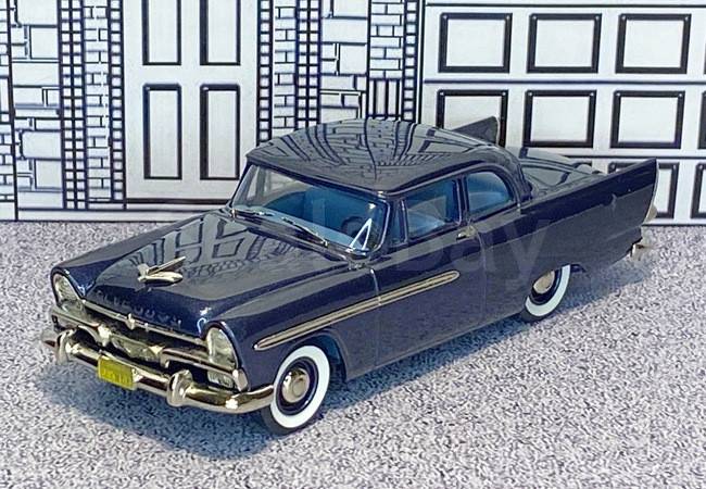 Miniature Brooklin BRK103 - Plymouth Plaza 1956 2Dr Club Sedan, échelle 1/43, Métal Blanc, Occasion