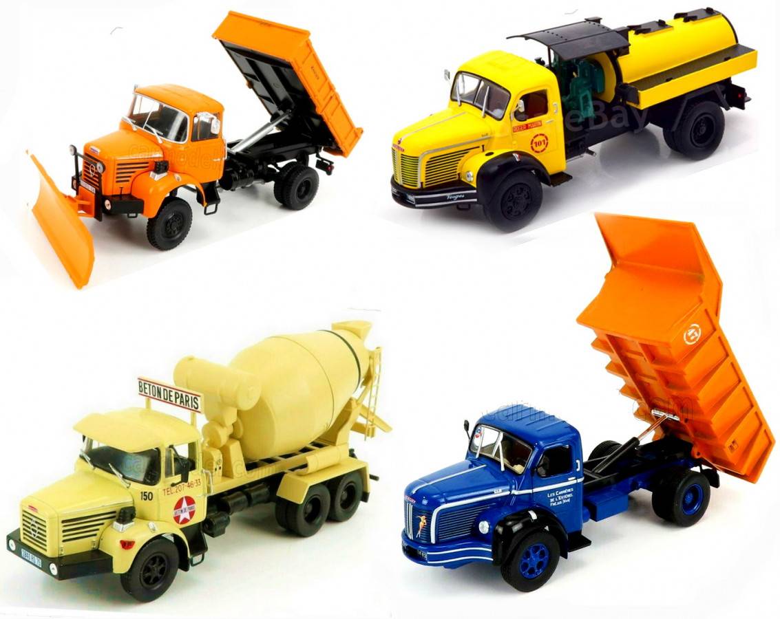 Berliet - GRH 230 6X4 Benne 1975 - Modèle Presse - 1/43 - Autos