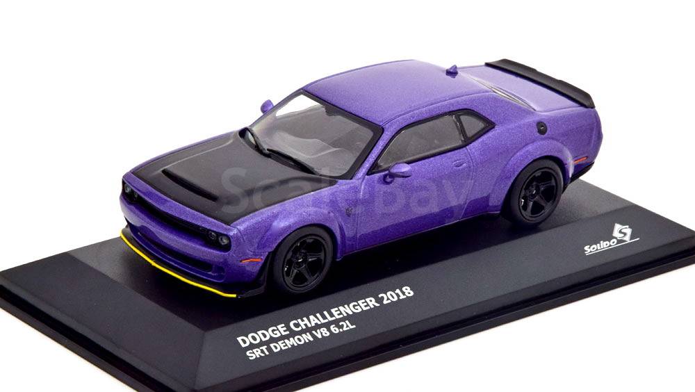 2023 DODGE CHALLENGER SRT HELLCAT PLUM CRAZY 1/64 DIECAST BY GREENLIGHT 68070 A