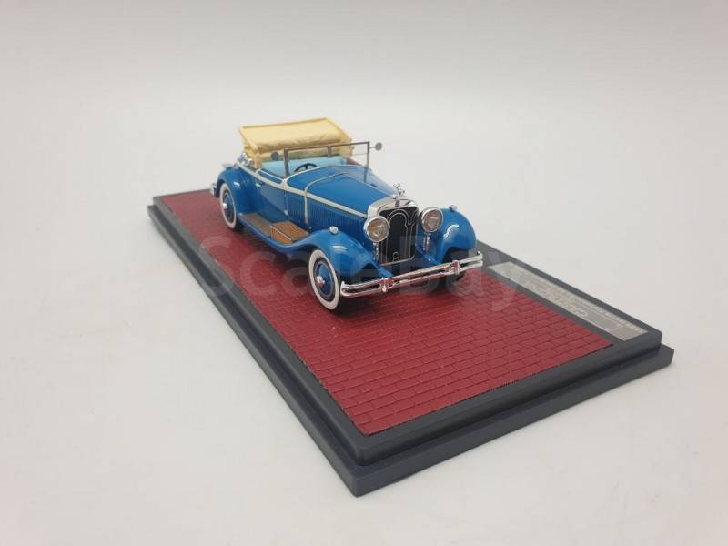 Isotta Fraschini 8A SS Castagna Roadster Bleu 1929 au 1/43 de MATRIX