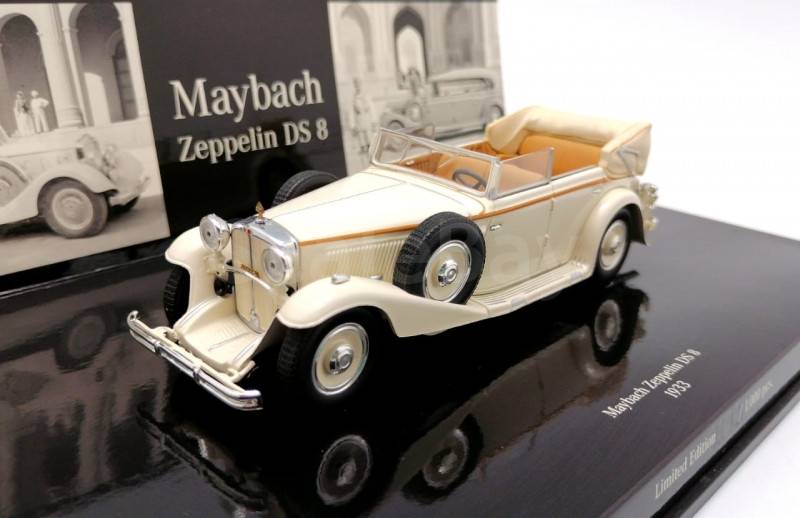 Miniature Maybach Zeppelin DS 8 De 1929 - Minichamps 1/43 - Marron - Occasion