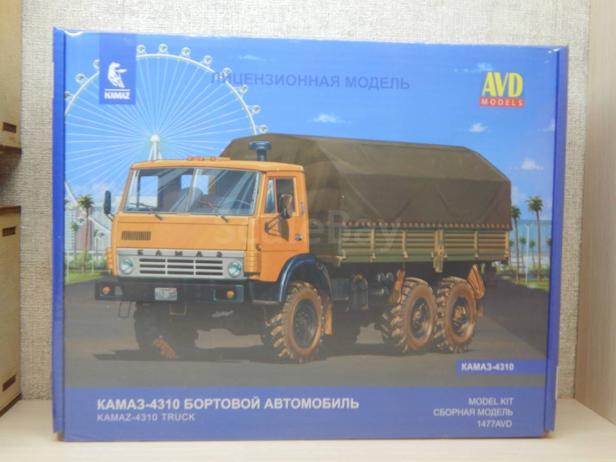 Сборная модель камаз 4310