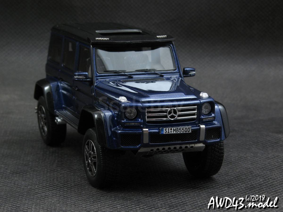 Miniature GLM 1/43 Mercedes G63 AMG 4x4² 2016 Bleu - Edition Limitée - GLM205704