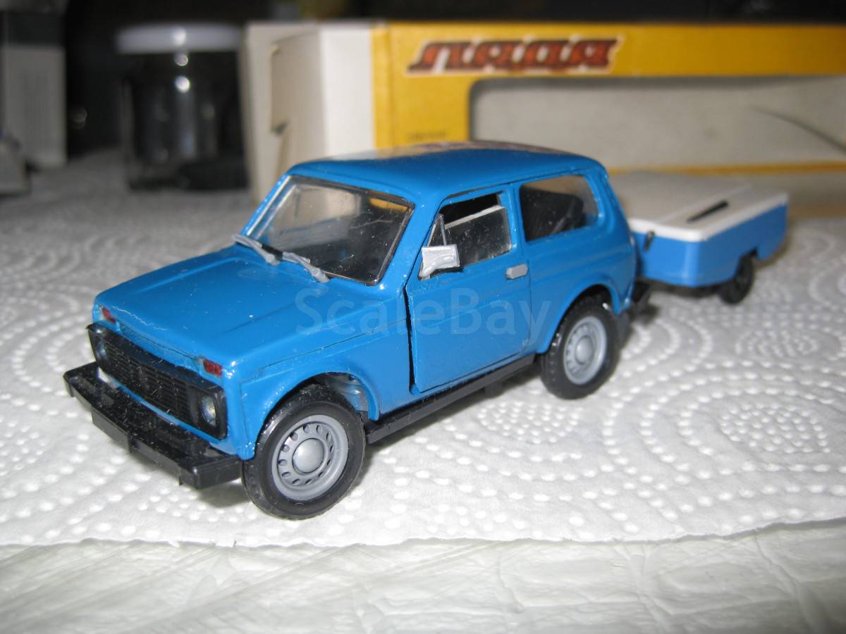 ВАЗ-21213 С ПРИЦЕПОМ СКИФ, СССР | Аукцион масштабных и сборных моделей