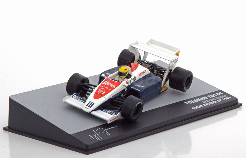Modellino Auto Formula 1 Toleman TG184 - Scala 1:43 Ayrton Senna Gran Bretagna 1984 - Foto 3