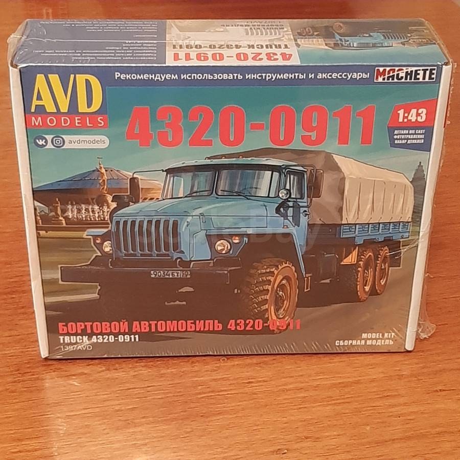 Сборная модель УРАЛ-4320-0911 | Аукцион масштабных и сборных моделей
