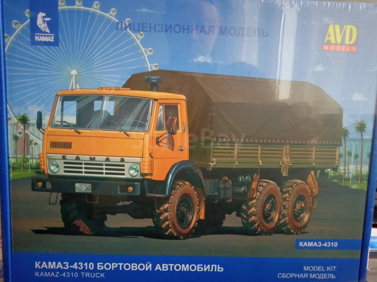 Сборная модель камаз 4310