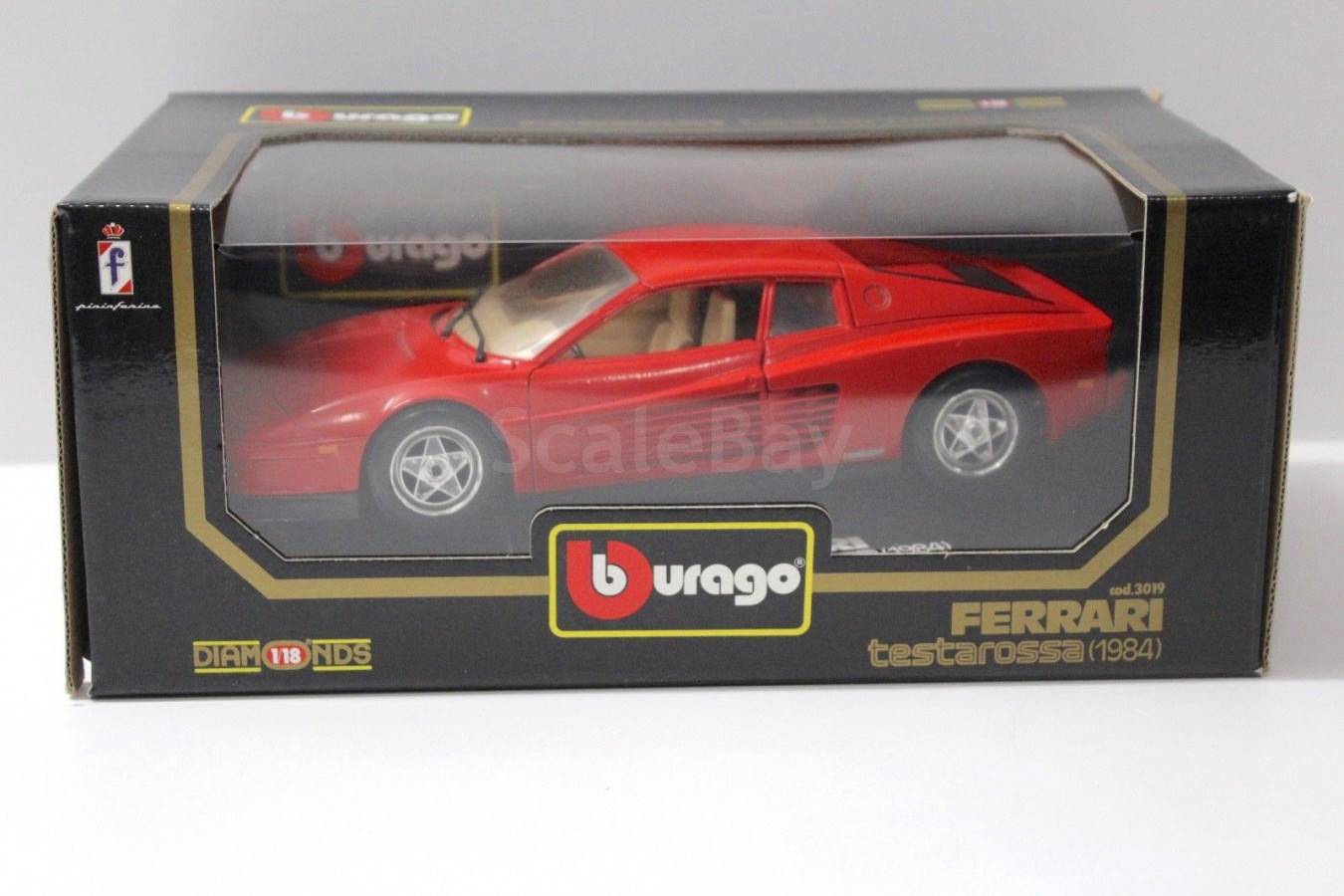 Ferrari Testarossa 1984 žluté Bburago 1/18 | Aukro