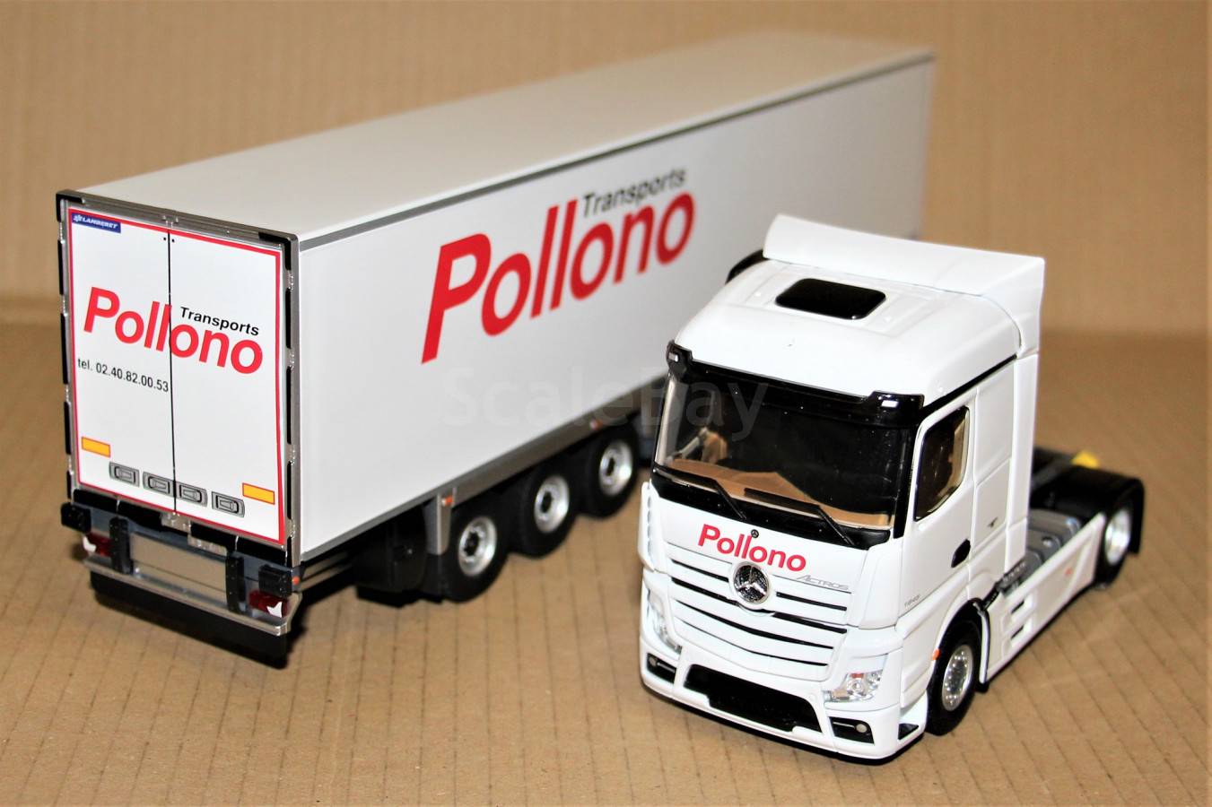 MERCEDES ACTROS 2 SEMI FRIGO LAMBERET TRANS OLANO 40 ANS ELIGOR 1/43 Ref 115523 EUR 112,00 - FR