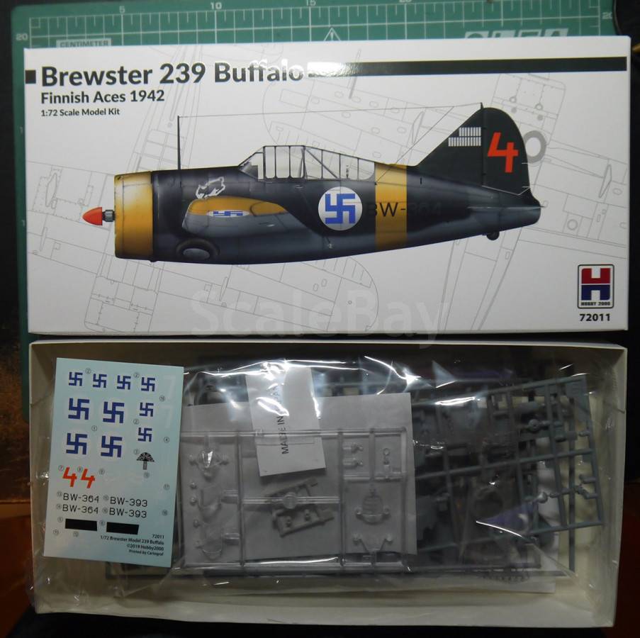 Brewster 239 Buffalo Finnish air force 1:72 Hasegawa | Аукцион масштабных и  сборных моделей