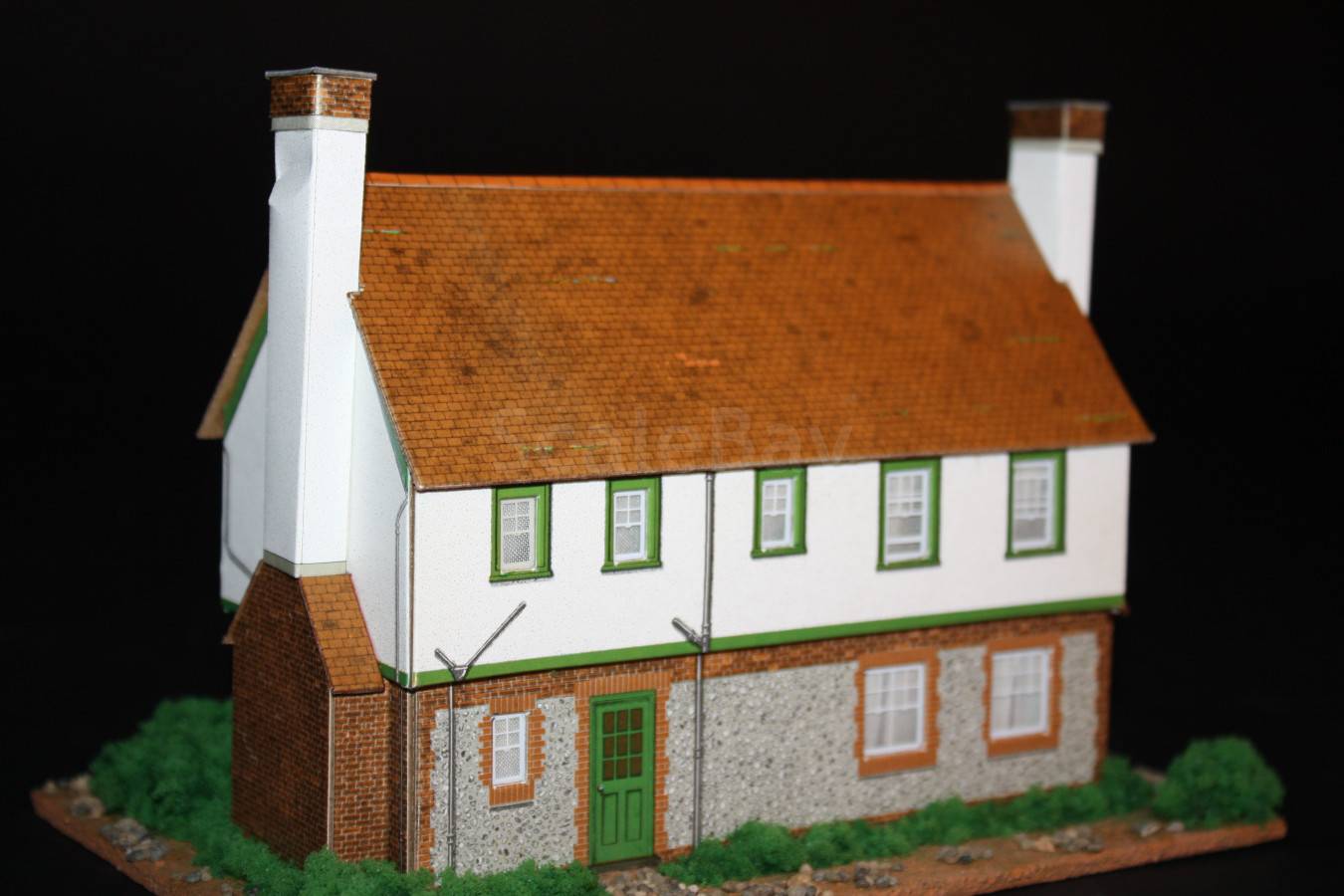 Диорама макет Дом коттедж вилла магазин строение 1/43 | Аукцион ...