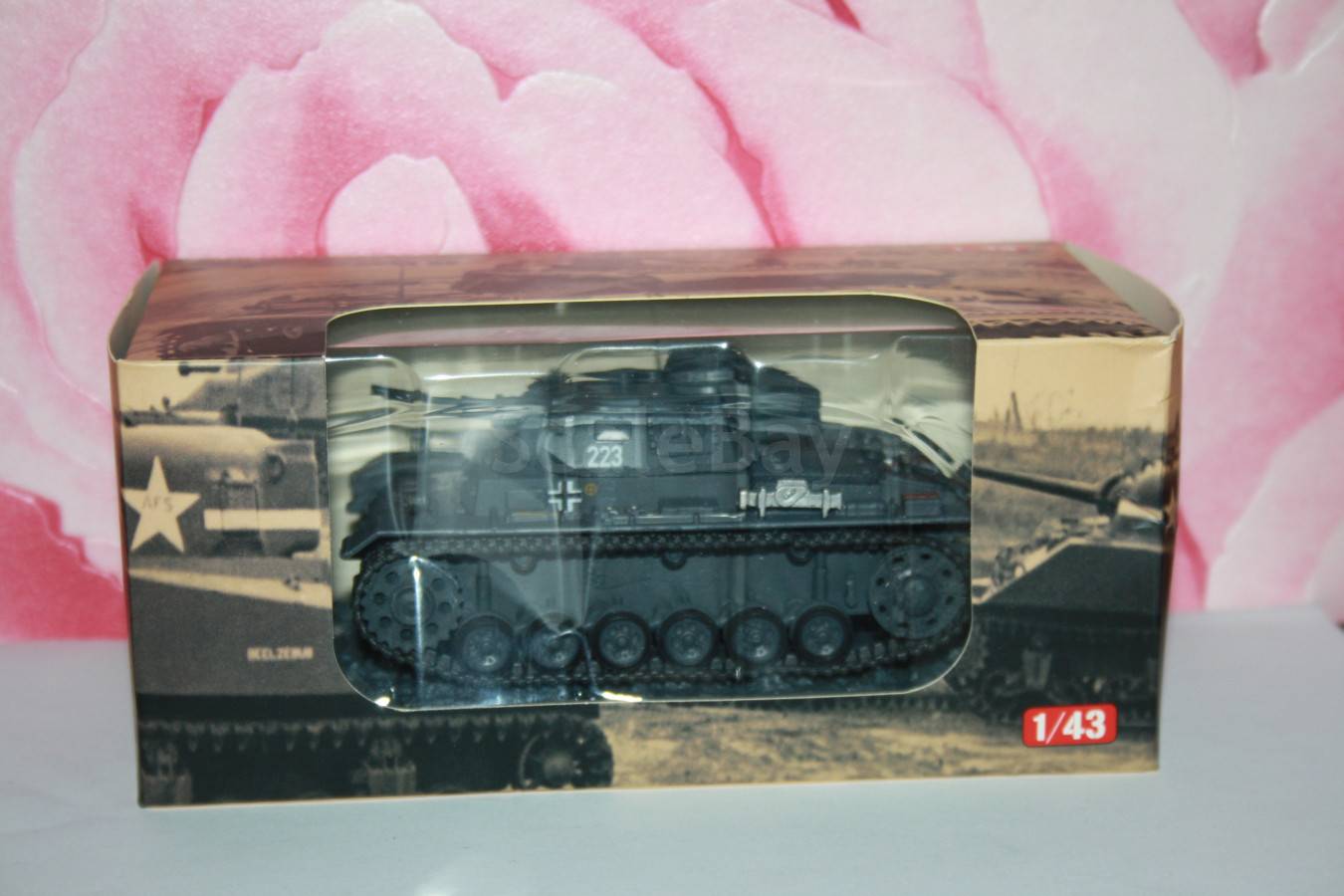 Miniature Char Pz.Kpfw.III Ausf.G 1/43 - 13.Panzerkompanie Mielke 1944 - IXO Altaya