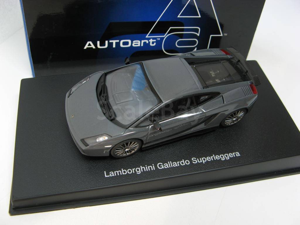 Autoart 1/43 - Lamborghini Gallardo Superleggera 2008 - Gris Telesto - Miniature De Collection