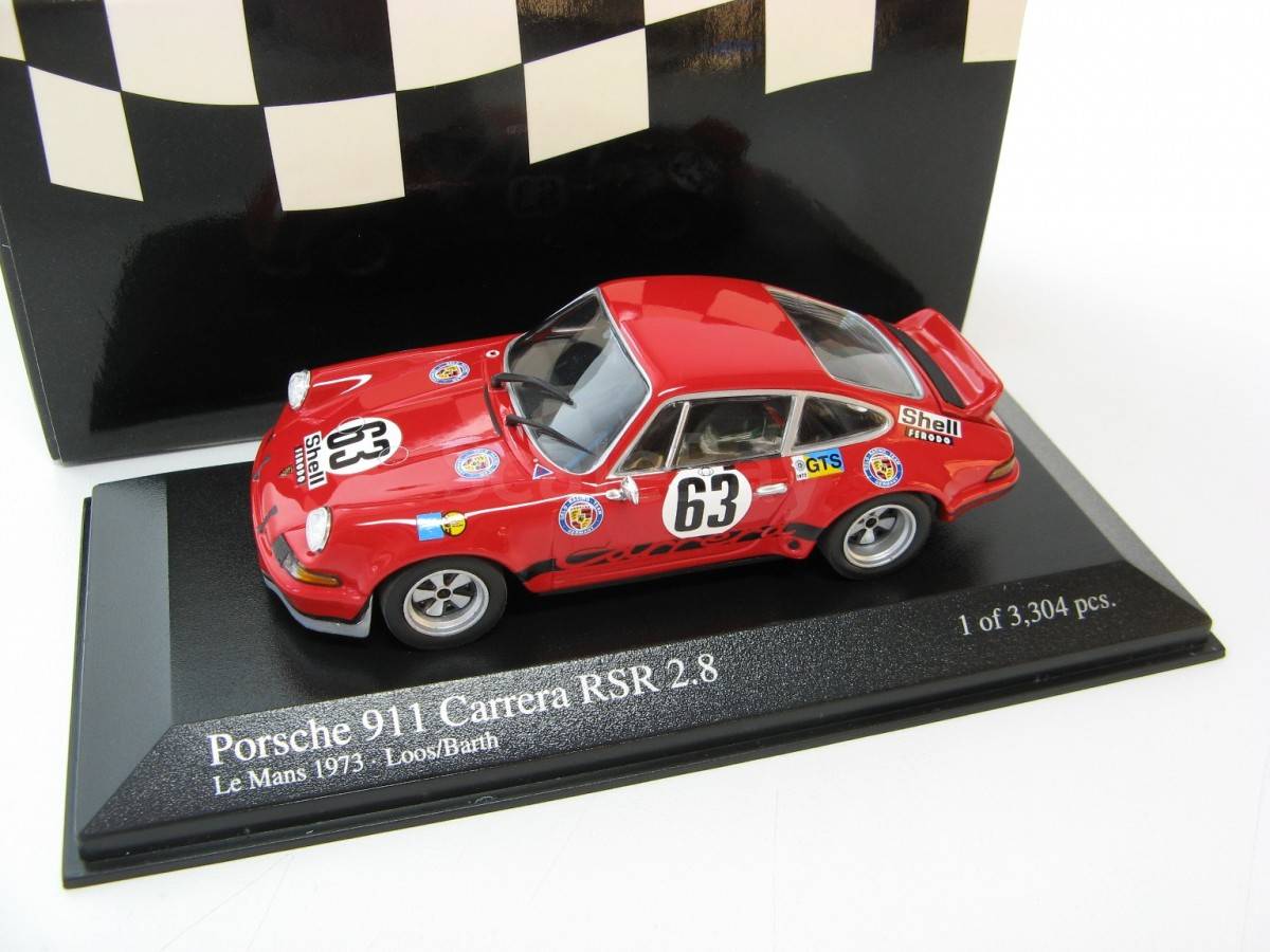Spark 1/43 Porsche Carrera RSR #63 - Le Mans 1973 - Loos/Barth - S3398